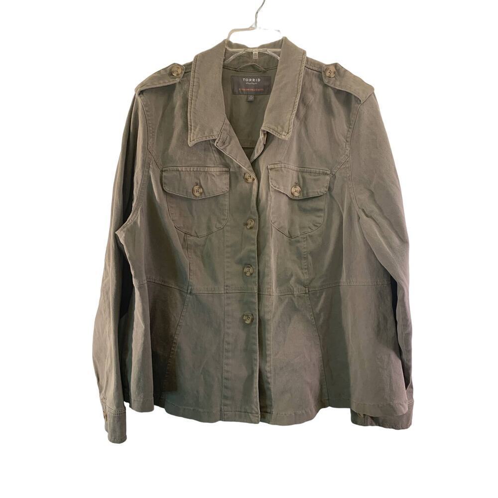 TORRID Women’s Twill Peplum Utility Jacket / Size: 3X